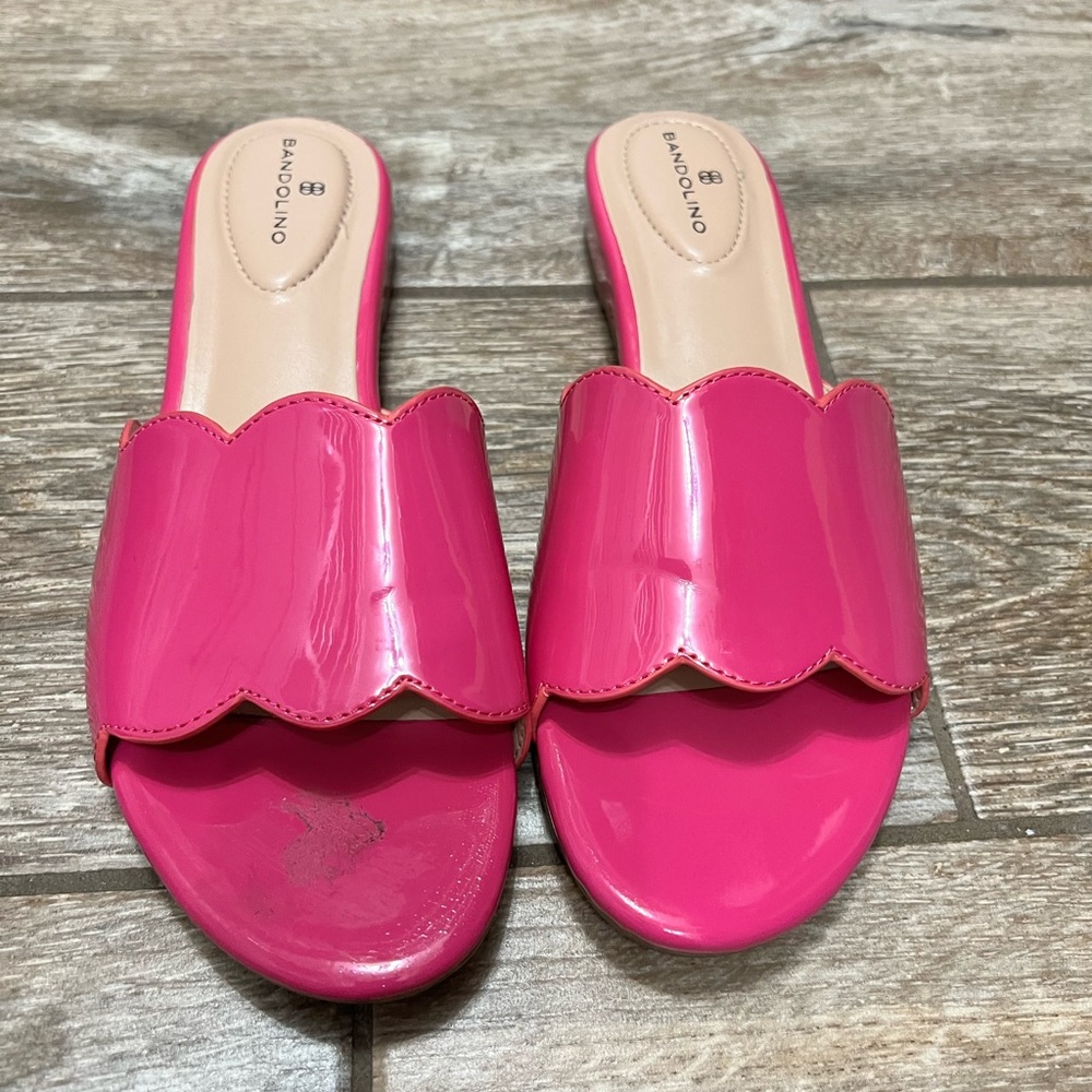 Bandolino Vibrant Pink Women's Slide Sandals